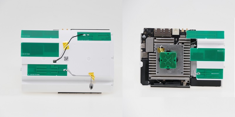 Darstellung der Anzahl von internen Antennen am Beispiel ZTE MC801A Darstellung der Anzahl von internen Antennen am Beispiel ZTE MC801A