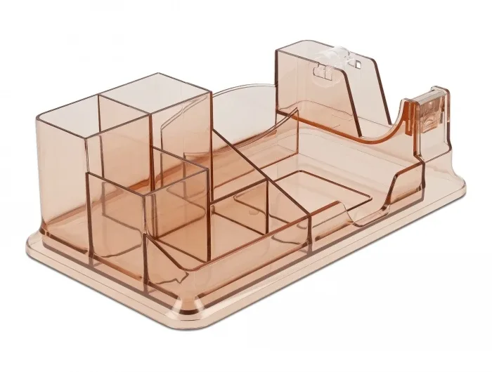 Delock_Schreibtisch_Organizer_transparent___braun__1_b02401a7