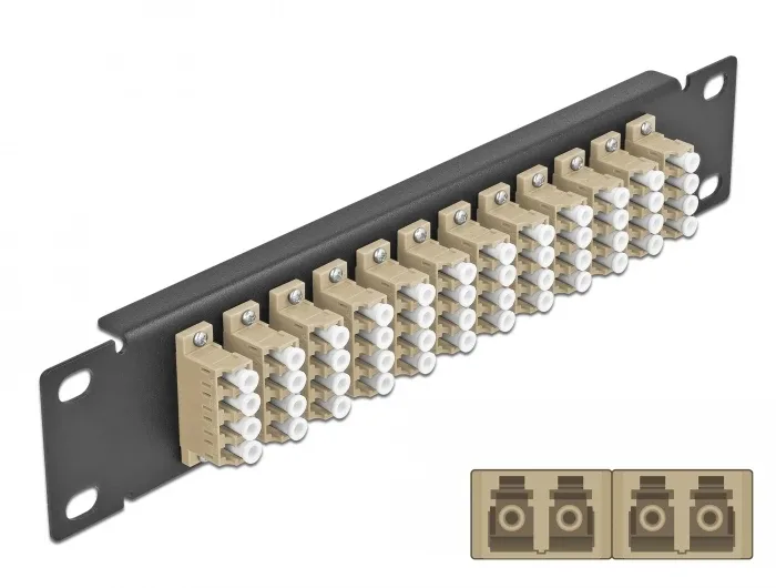 Delock_10____LWL_Patchpanel_12_Port_LC_Quad_beige_1_HE_schwarz__1_48214b10
