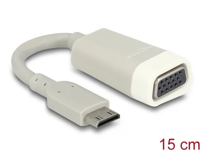 Delock Adapter HDMI Mini-C Stecker zu VGA Buchse #1 
