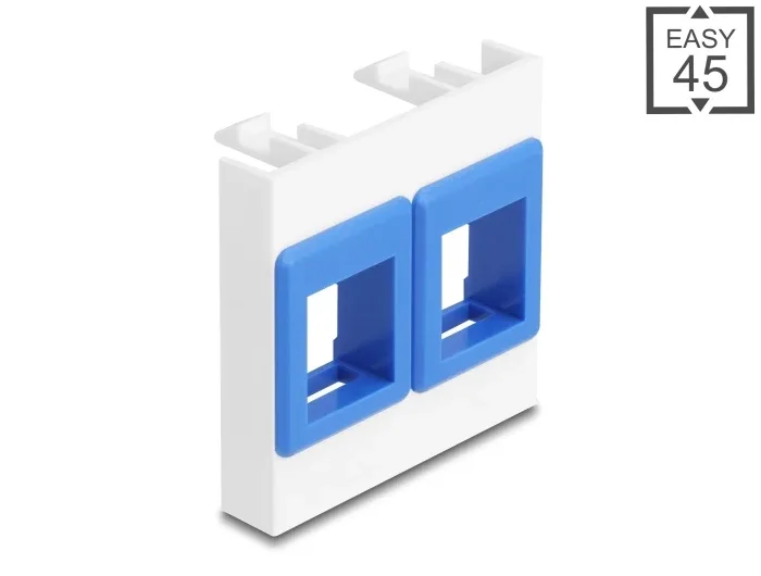 Delock_Easy_45_Modul_mit_zwei_Keystone_Halterungen_45_x_45_mm__wei_____blau__1_756f3cea