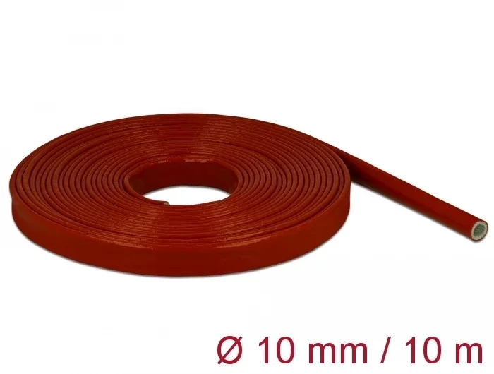 Delock_Feuerfester_Schutzschlauch_silikonbeschichtet_10_m_x_10_mm_rot__1_67662d8e