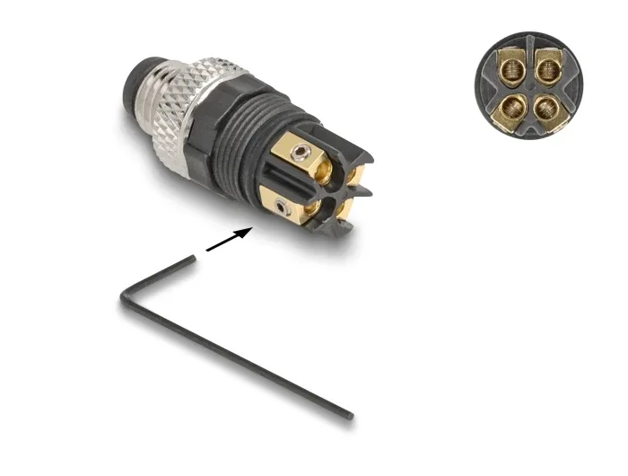 Delock_M8_Steckverbinder_A-kodiert_4_Pin_Stecker_zur_Montage_mit_Schraubanschluss__4