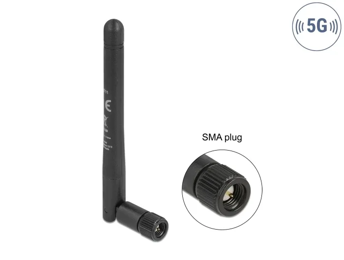 Delock_5G_3_3_-_5_0_GHz_Antenne_SMA_Stecker_-1_0_-_4_5_dBi_10_9_cm_omnidirektional_mit_Kippgelenk_und_flexiblem_Material_schwarz__4_436c5ba9
