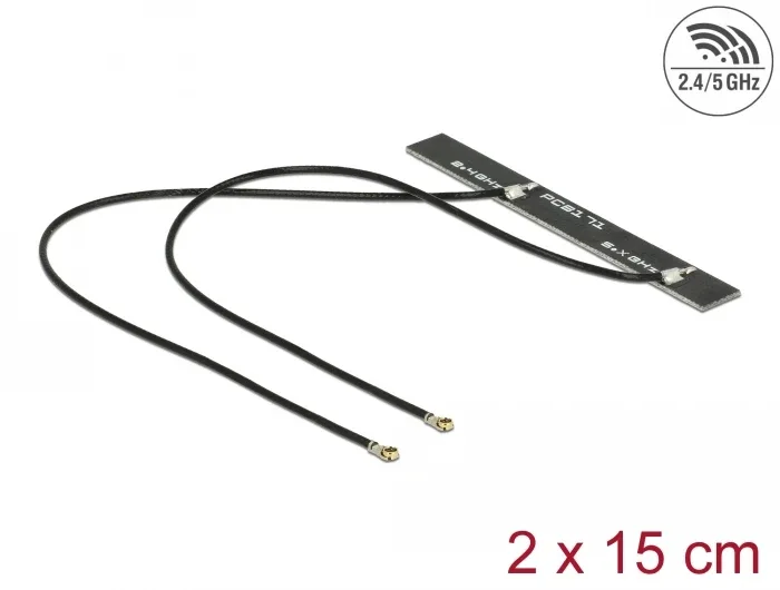 Delock_Dualband_WLAN_WiFi_6_Doppelantenne_2_x_I-PEX_Inc___MHF___4L_Stecker_5_dBi_2_x_15_cm_PCB_intern_Klebemontage__1_81c37a87