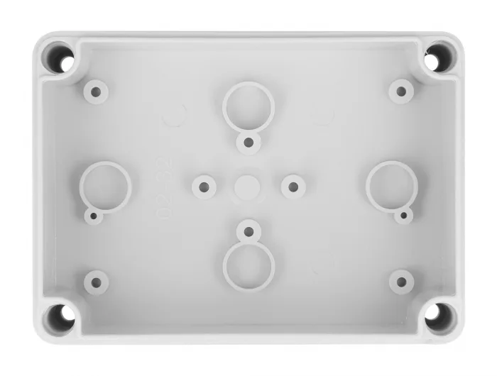 Delock Installationsgehäuse mit Kabeleinführungen 130 x 93 x 57 mm grau #3 