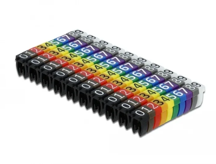 Delock_Kabelmarker_Clips_0-9_farbig_100-teilig__3_9f68de37
