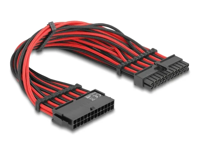 Delock_Verl__ngerungskabel_24_Pin_ATX_Stecker_zu_24_Pin_ATX_Buchse_Textilummantelung_rot-schwarz_30_cm__2_236548d3