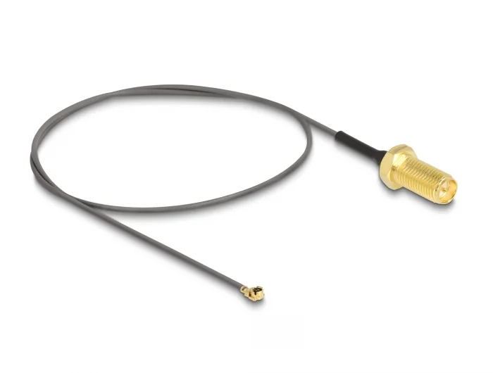 Delock Antennenkabel RP-SMA Buchse zum Einbau zu MHF® I Stecker #4 