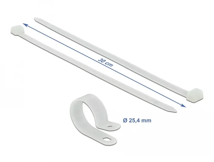 Delock_Befestigungsschelle_25_4_mm_mit_Kabelbinder_L_300_x_B_7_2_mm_wei____2_df4aa1ae