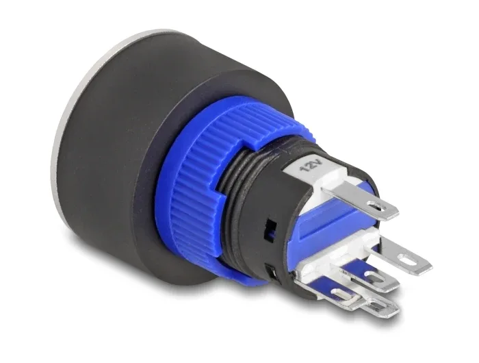 Delock_Drucktaster_vorstehend_zum_Einbau_22_mm_5_x_L__tanschluss_Taster_flach_Plastik_LED_blau__2