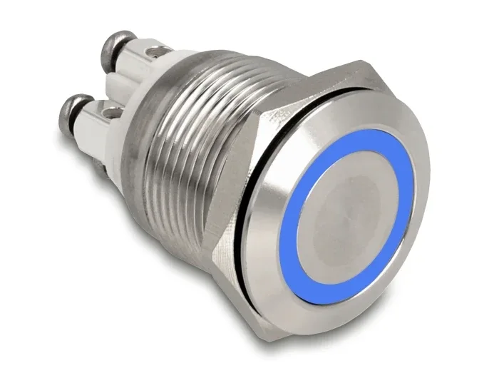 Delock_Drucktaster_zum_Einbau_19_mm_4_x_Schraubklemme_LED_blau__1