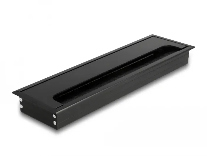 Delock_Kabeldurchf__hrung_f__r_Tischeinbau_mit_B__rste_280_x_80_x_28_mm_schwarz__1_c5c7f248