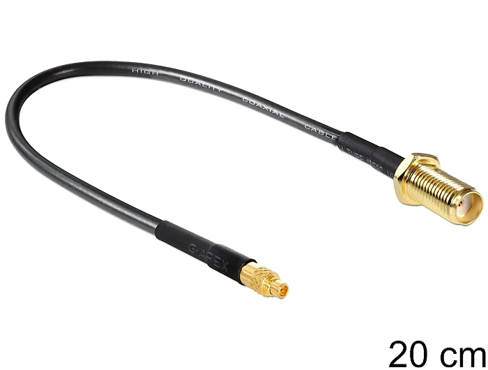 Delock Antennenkabel SMA Buchse zum Einbau zu MMCX Stecker 200 mm #6 