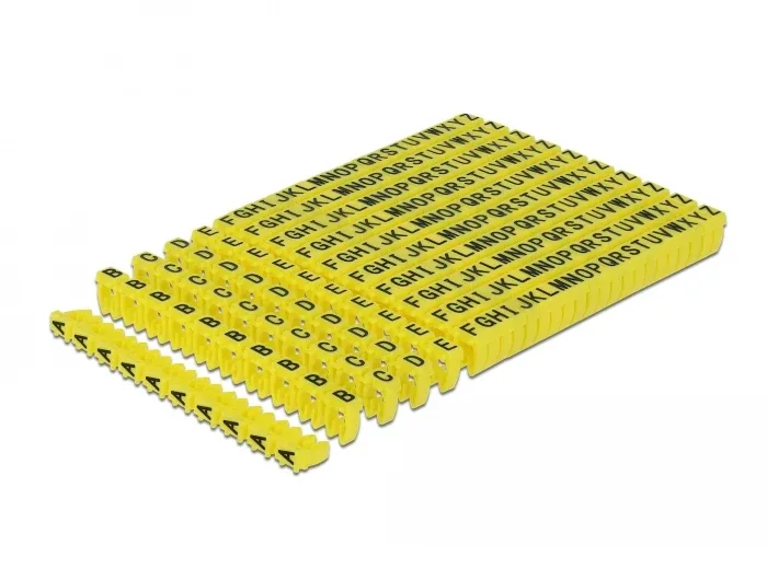 Delock_Kabelmarker_Clips_A-Z_gelb_260-teilig__1_46cf67ab