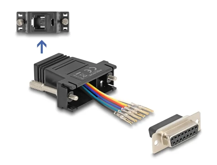 Delock_D-Sub_15_Pin_Buchse_zu_RJ12_Buchse_Montagesatz_schwarz__1_d37249a6