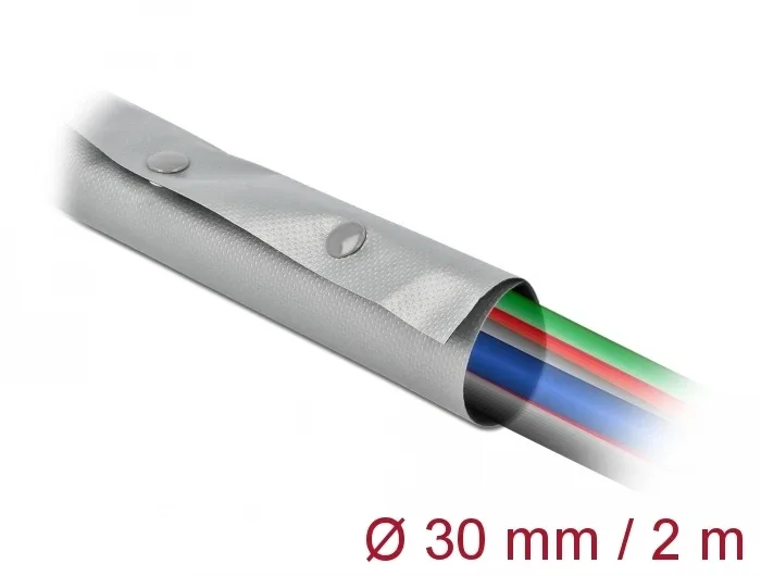 Delock_Kabelschutzschlauch_mit_Knopfverschluss_hitzebest__ndig_2_m_x_30_mm_grau___schwarz__1