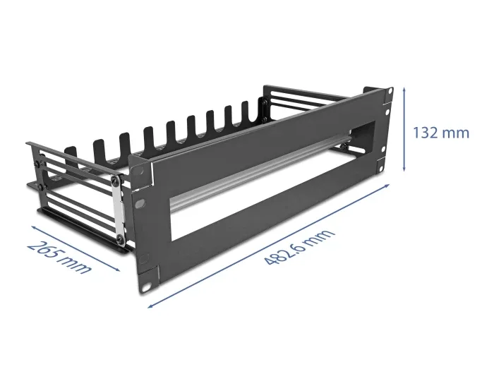 Delock_19____Schutzschalterleiste_mit_Abdeckung__Kabelzugentlastungsschiene_und_tiefenverstellbarer_Hutschiene_3_HE_Metall_schwarz__1_e72f6cab