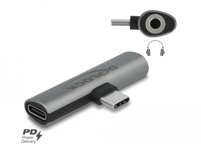 Delock_Audio_Adapter_USB_Type-C____zu_Klinkenbuchse_und_USB_Type-C____PD_grau__1_a9fba48a