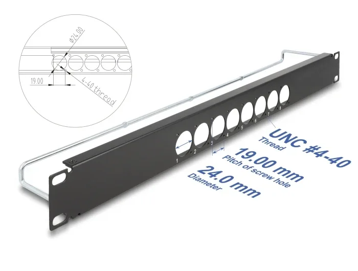 Delock_19____D-Typ_Patchpanel_mit_Entlastungsschiene_8_Port_mittig_1_HE_schwarz__1_1ef72072