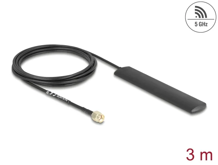 Delock_WiFi_5_8_GHz_Antenne_RP-SMA_Stecker_3_dBi_omnidirektional_mit_Anschlusskabel_RG-174_3_m_schwarz_Klebemontage__1_a6cdb18c