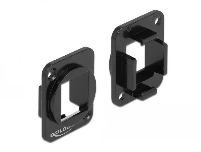 Delock_Keystone_Halterung_1_Port_f__r_D-Typ_Metall__1_73e67673