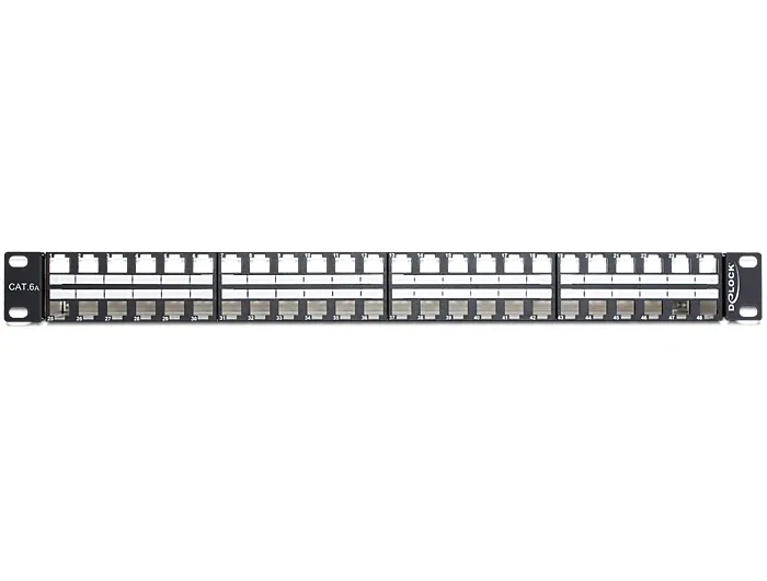 Delock_19____Keystone_Patchpanel_48_Port_1_HE_schwarz__3_b7f79cea